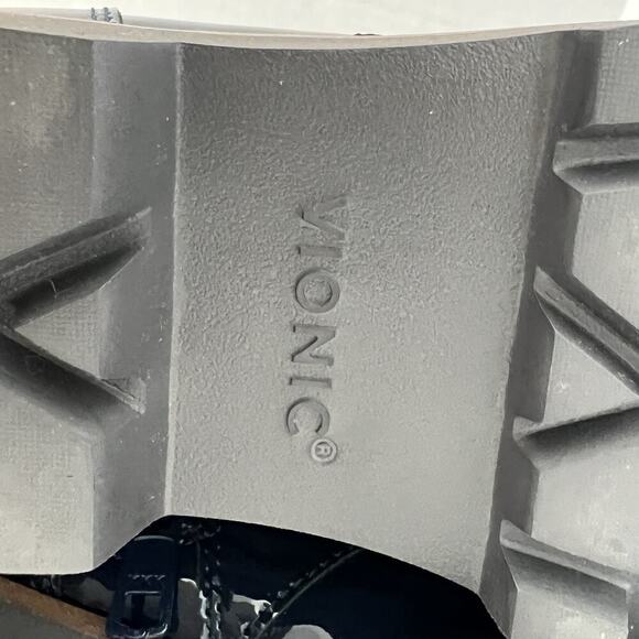 Vionic Lani Women's Patent Lace Up And Zip Boots Size 6 Navy Blue - Picture 12 of 12